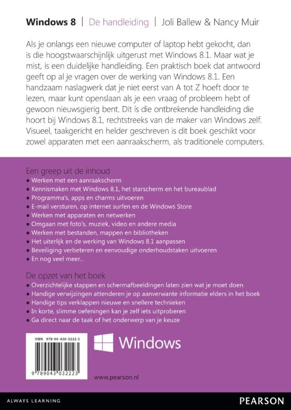 Achterkant van Windows 8.1