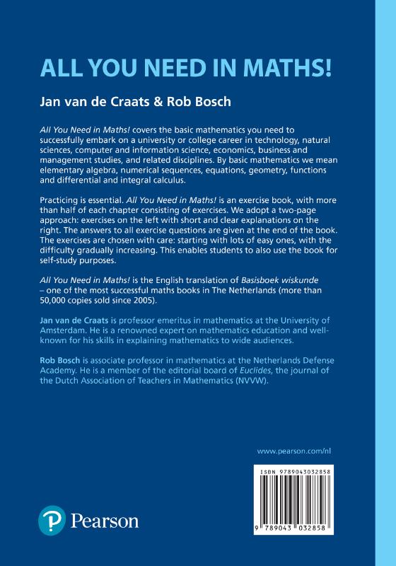 Achterkant van All you need in maths!