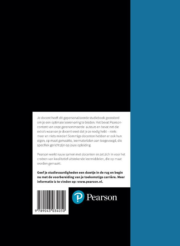 Achterkant van Creating and organizing organizational value 1