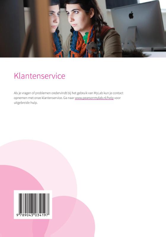 Achterkant van Custom InHolland 2015 principes van marketing codekarton
