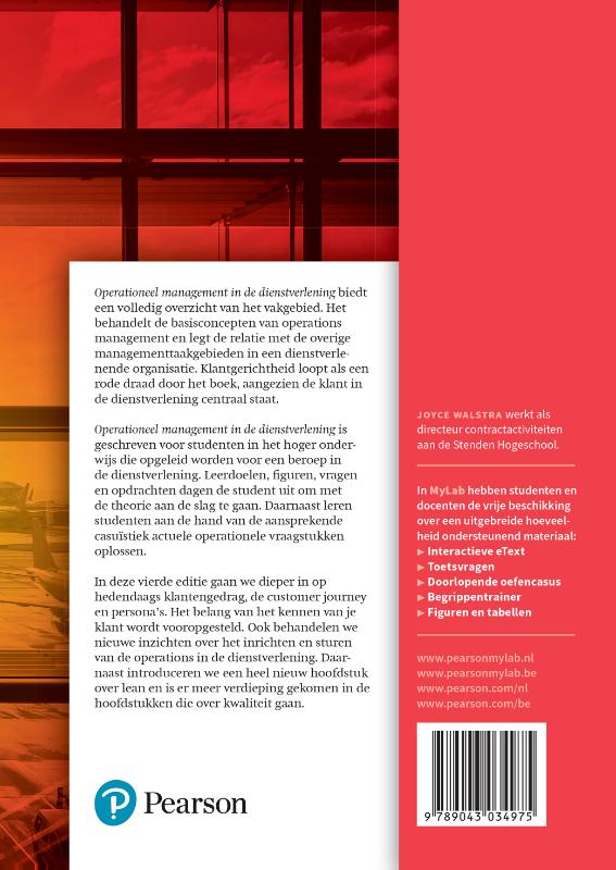 Achterkant van Operationeel management in de dienstverlening