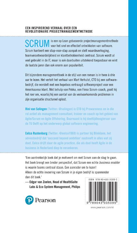 Achterkant van De kracht van Scrum