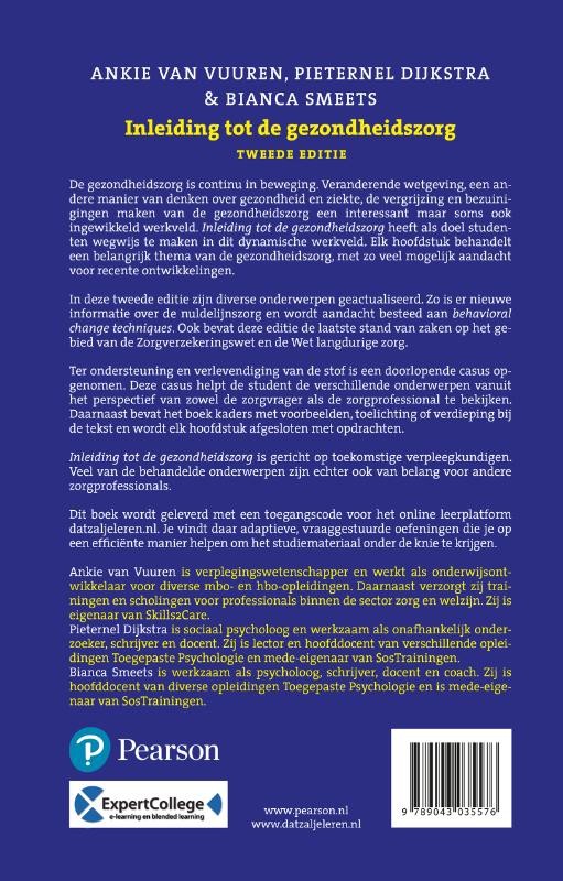Achterkant van Inleiding tot de gezondheidszorg