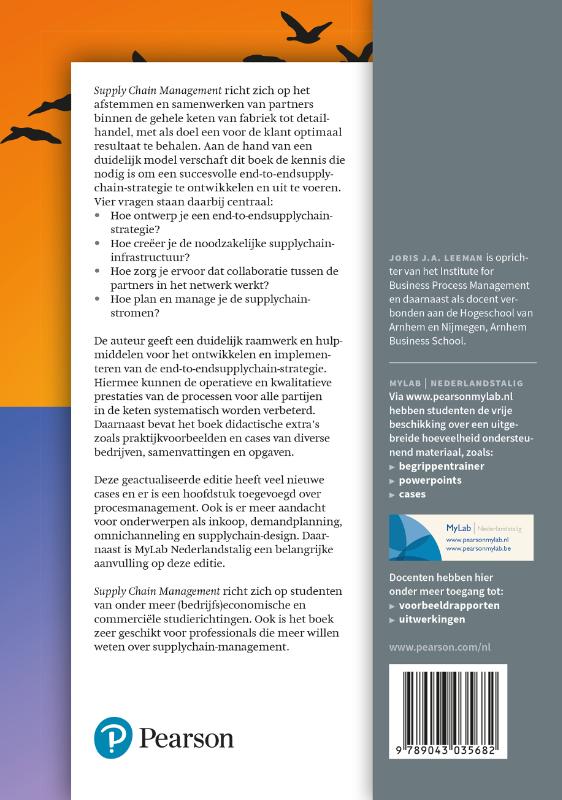 Achterkant van Supply Chain Management, 2e editie met MyLab NL toegangscode