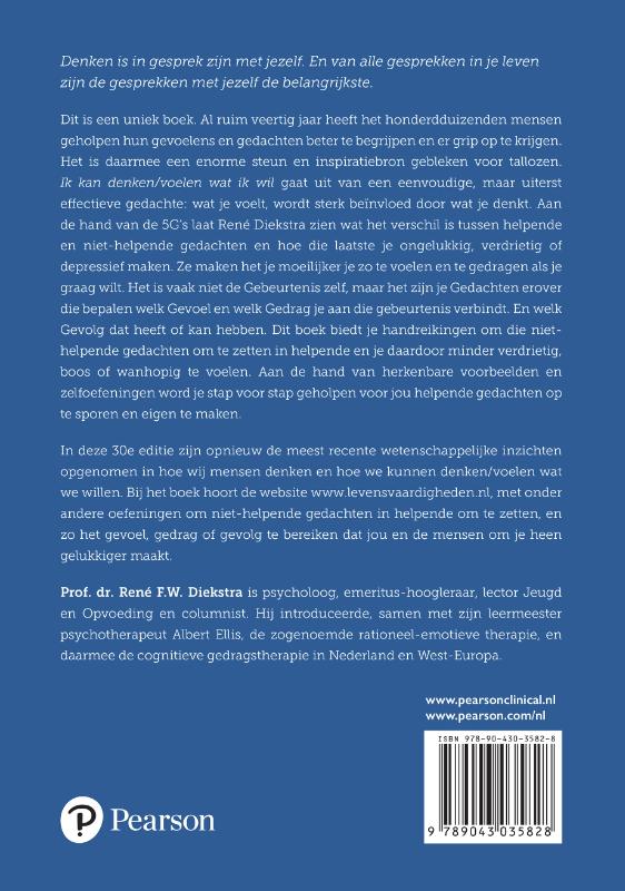 Achterkant van Ik kan denken/voelen wat ik wil