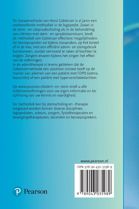 Achterkant van Adem en stem