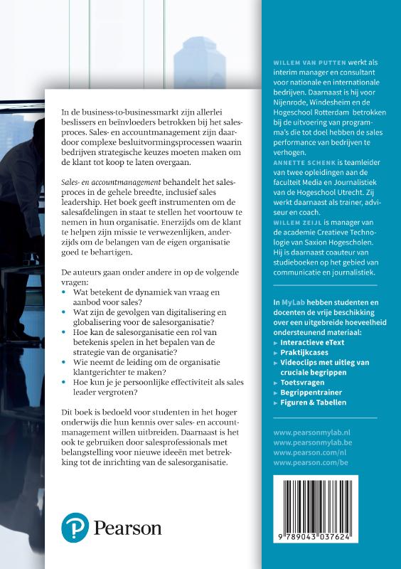 Achterkant van Sales- en accountmanagement