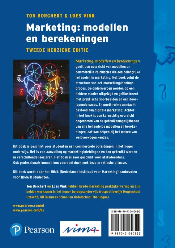 Achterkant van Marketing: modellen en berekeningen, 2e herziene editie