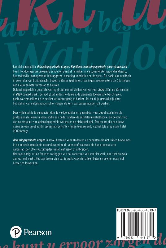 Achterkant van Oplossingsgerichte vragen