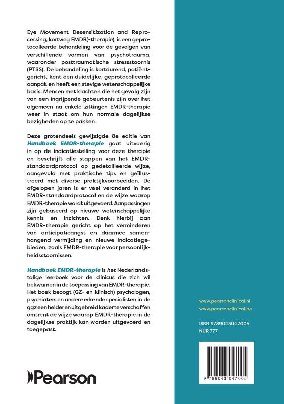 Achterkant van Handboek EMDR-therapie