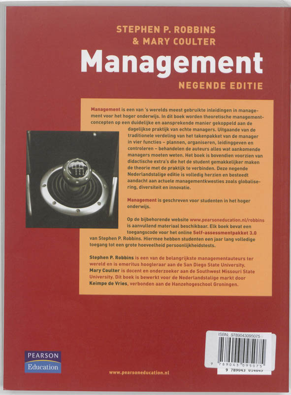 Achterkant van Management