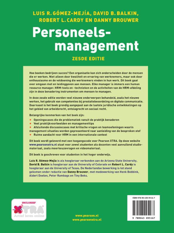 Achterkant van Personeelsmanagement