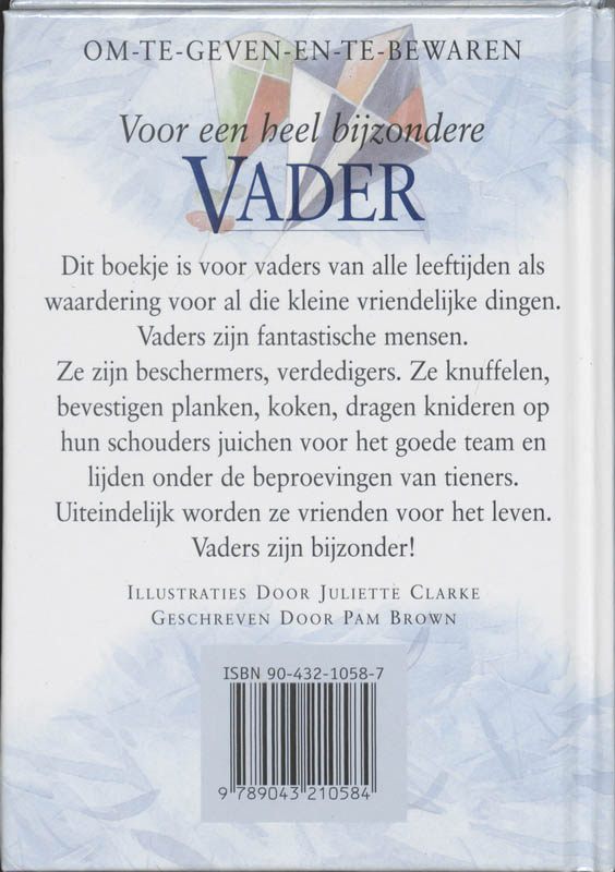 Achterkant van Voor een heel bijzondere vader