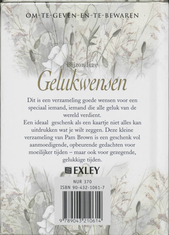 Achterkant van Bijzondere gelukwensen