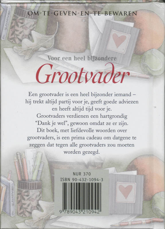 Achterkant van Voor een heel bijzondere grootvader
