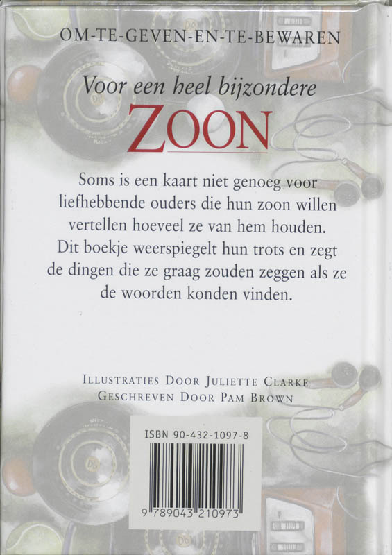 Achterkant van Voor een heel bijzondere zoon