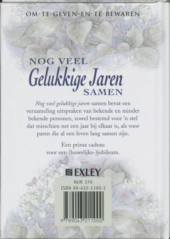 Achterkant van Nog veel gelukkige jaren samen