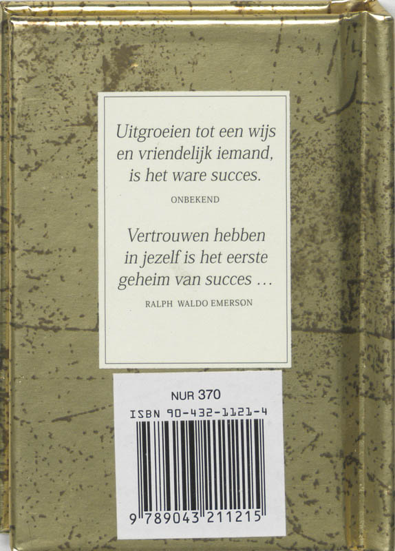 Achterkant van Veel succes!