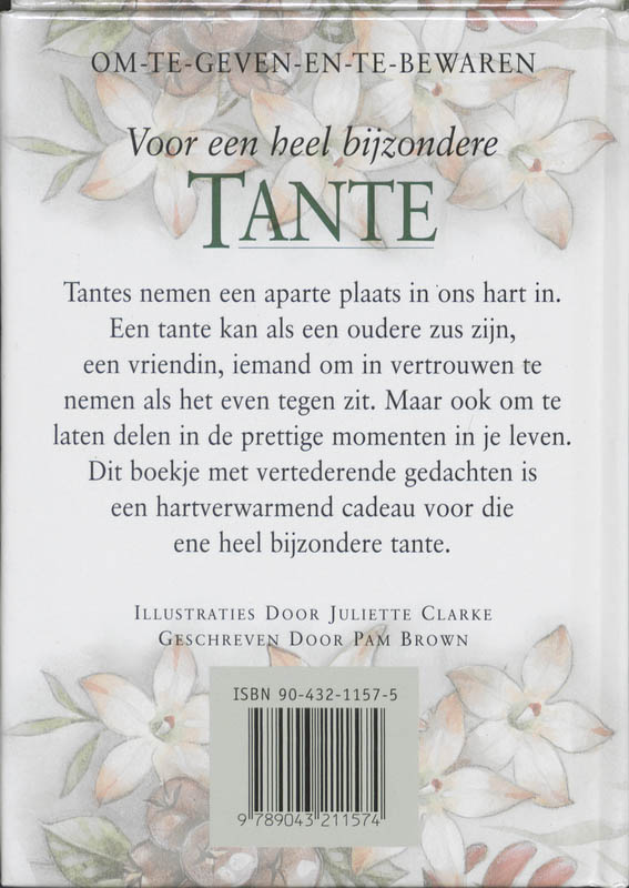 Achterkant van Voor een heel bijzondere tante