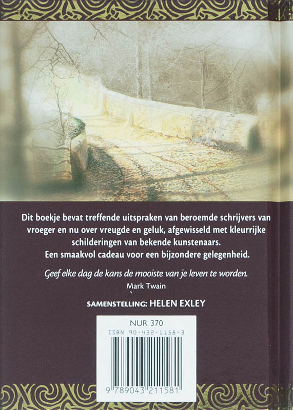 Achterkant van Spreuken over geluk