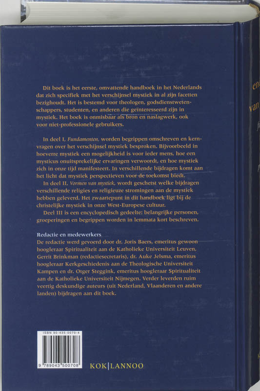 Achterkant van Encyclopedie van de mystiek