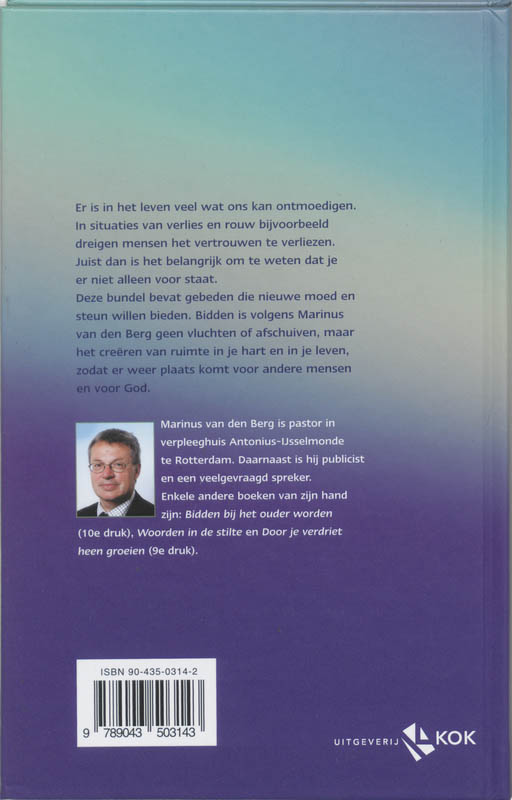 Achterkant van Om levensmoed