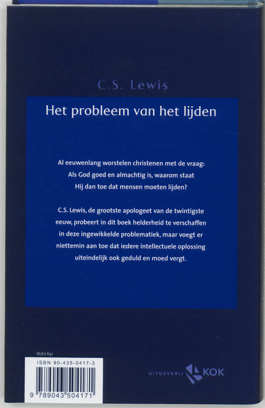 Achterkant van Het probleem van het lijden