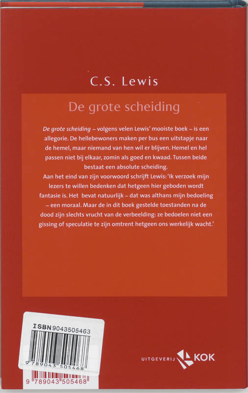 Achterkant van De grote scheiding