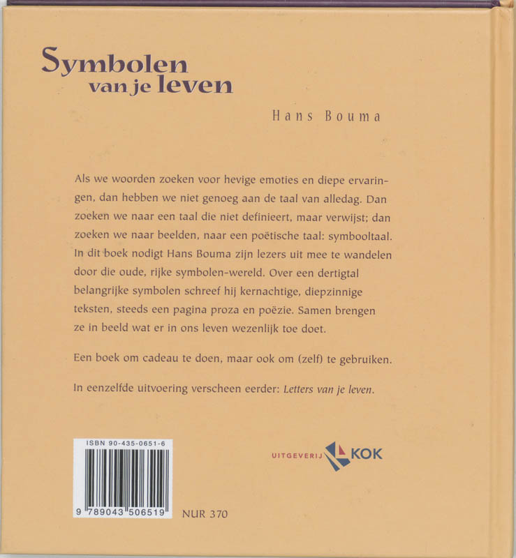 Achterkant van Symbolen van je leven