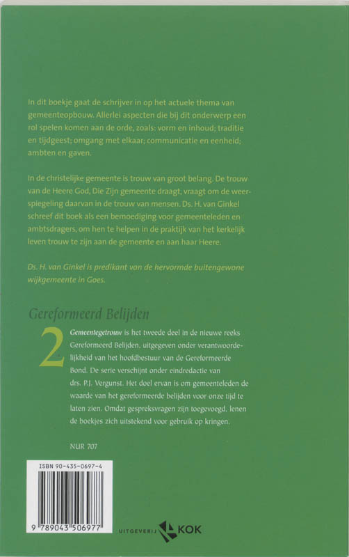 Achterkant van Gemeentegetrouw