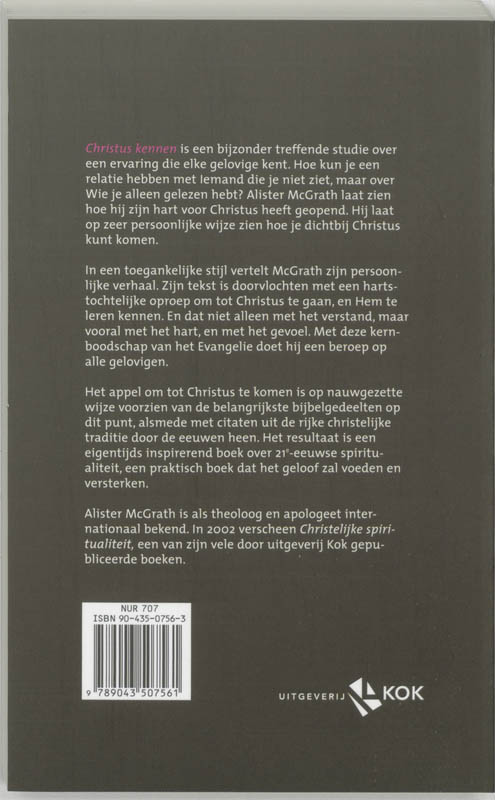 Achterkant van Christus kennen