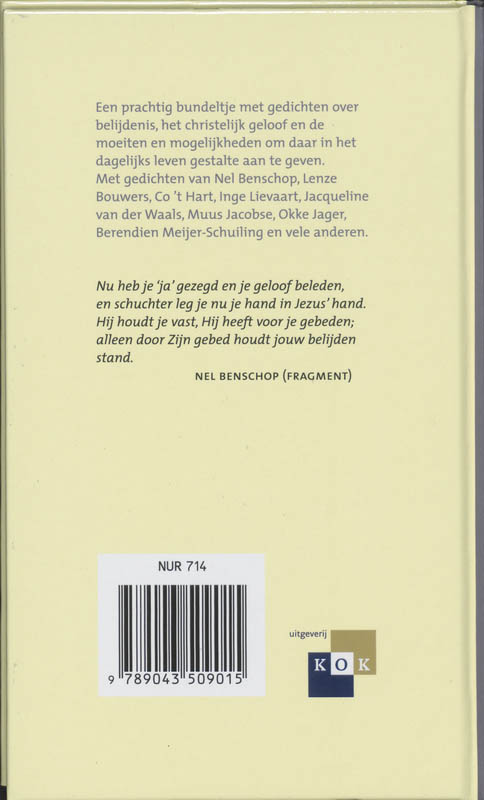 Achterkant van Nu heb je ja gezegd