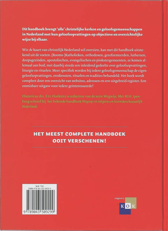 Achterkant van Handboek Christelijk Nederland