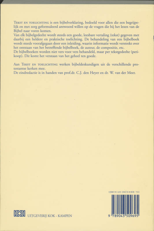 Achterkant van Leviticus