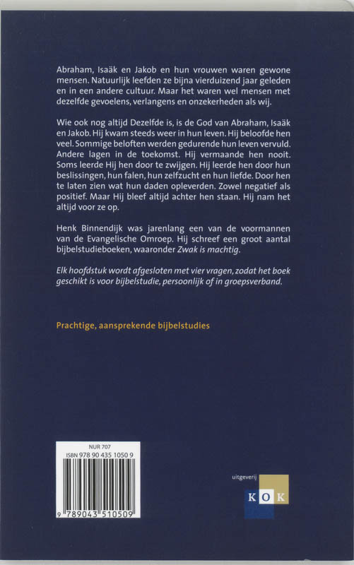 Achterkant van De God van Abraham, Isaak en Jakob