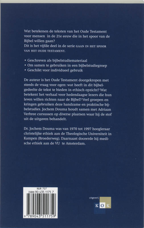 Achterkant van Job Psalmen