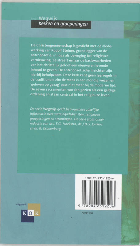 Achterkant van De Christengemeenschap