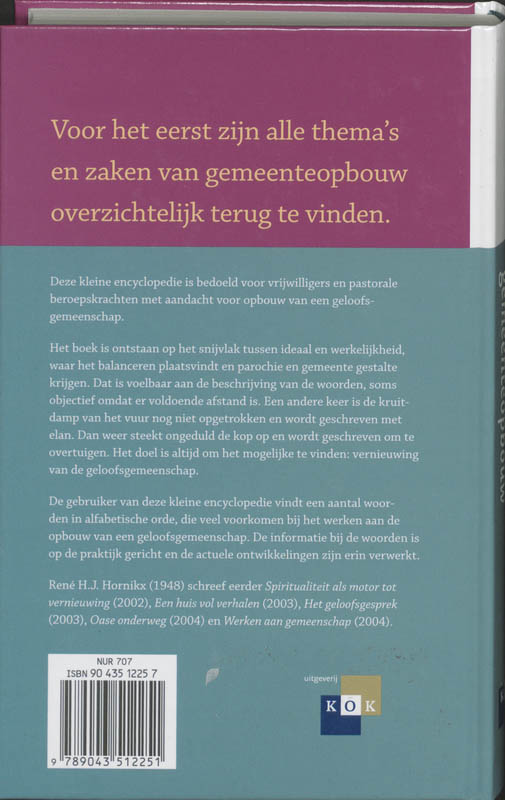 Achterkant van Kleine encyclopedie van gemeenteopbouw