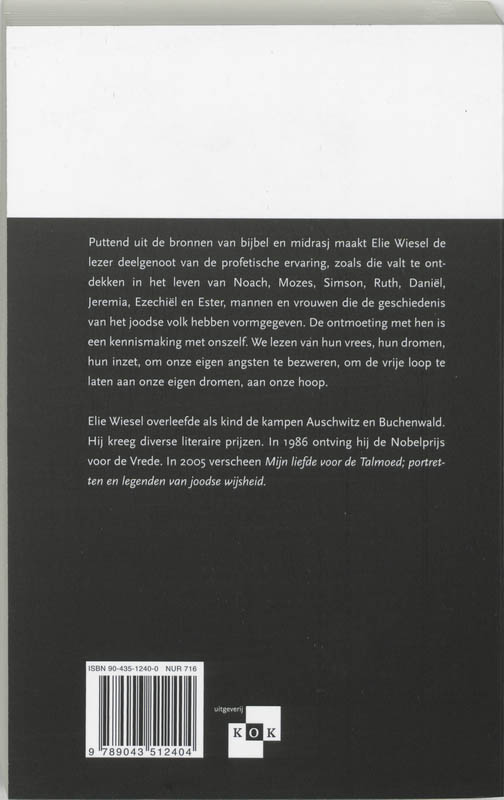 Achterkant van Mijn liefde voor de profeten