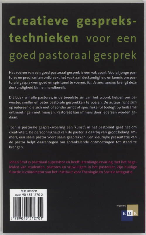 Achterkant van Tot de kern komen