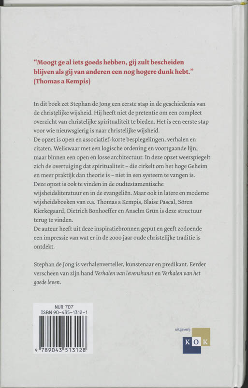 Achterkant van Christelijke spiritualiteit voor beginners