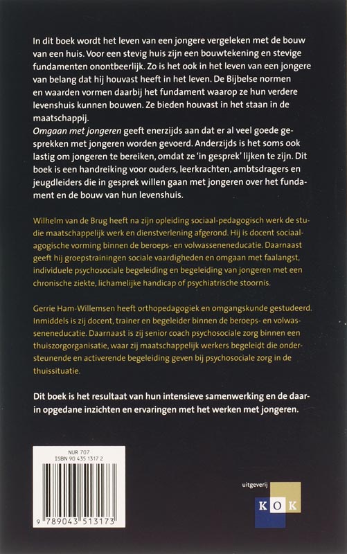Achterkant van Omgaan met jongeren