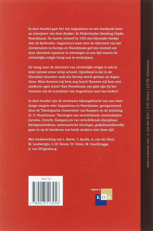 Achterkant van Augustinus en Noordmans