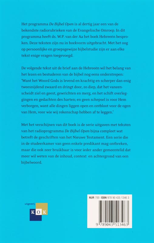 Achterkant van Hebreeen