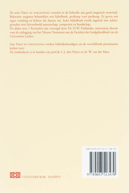 Achterkant van 1 Korintiers III