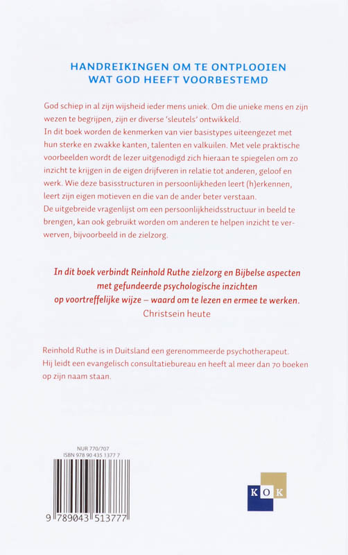 Achterkant van Temperamenten