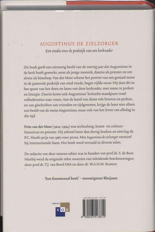 Achterkant van Augustinus de zielzorger