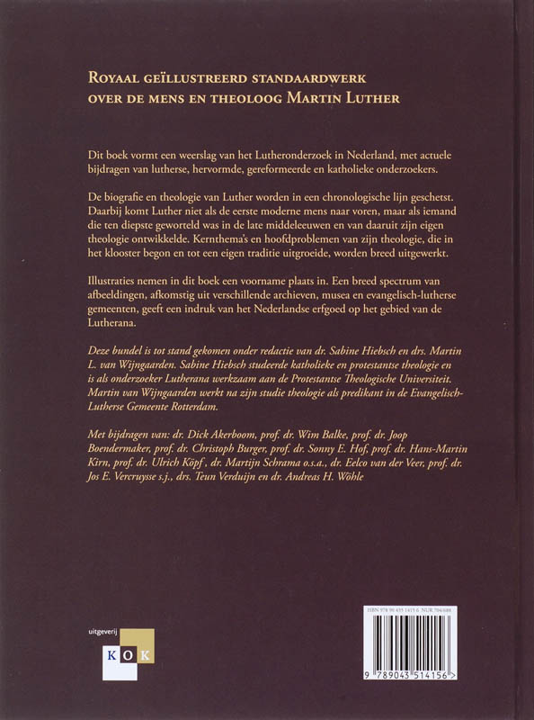 Achterkant van Martin Luther