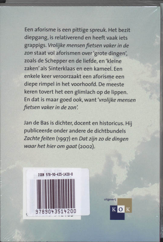 Achterkant van Vrolijke mensen fietsen vaker in de zon 2 ex