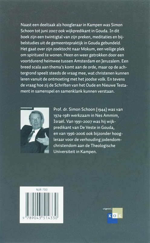 Achterkant van Tussen Mokum en Jeruzalem